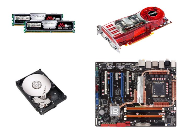 RAM HDD Grafická karta Základní deska
