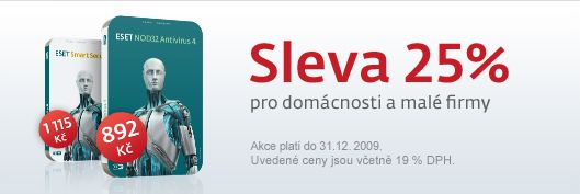 ESET Antivirus se slevou 25%